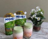 Foto langkah ke 10 dari resep Creamy Matcha with Mango Pudding.