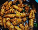 A picture of step 4 of Crispy Chilli Babycorn.