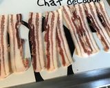 Une image de l'étape 3 de Feuille de chêne rouge à la pancetta corse grillée et roquefort.
