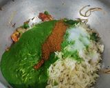 A picture of step 5 of Spinach and green peas Pulao.