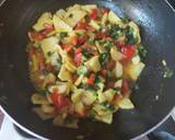 Potato with spring onion fenugreek leaves recipe step 1 photo