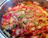 Alma rebarbara dzsem recept fázis 2 fotója