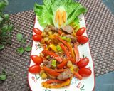 Hình bước làm 4 của món Bò xào ớt chuông
