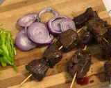 A picture of step 3 of Grilled liver.