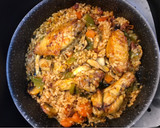 Foto del paso 6 de la receta: Arroz con pollo y verduras con chorizo en Airfryer Cosori