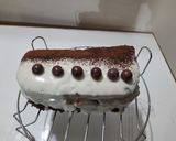 A picture of step 6 of Eggless chocolate cake.
