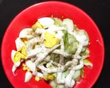 Foto langkah ke 3 dari resep Salad Timun Telur Rebus #476³¹.