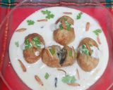A picture of step 5 of Farali kofta in white gravy (no onion, no garlic) (Vrat Special).