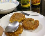 A picture of step 4 of Sabudana Tikki.