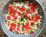 A picture of step 1 of Mixed Veg Subji.