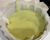 Hình bước làm 6 của món Matcha Basque Cheesecake (Bánh Phô Mai Nướng Cháy Vị Matcha)
