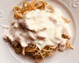 Foto del paso 3 de la receta: Spaghetti con pollo salsa bechamel
