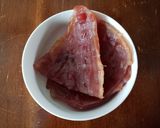 Hình bước làm 1 của món Lạp vịt xào la gim