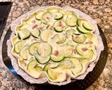 Foto del paso 7 de la receta Pastel con calabacín y salchichas “sin glúten”(Cake with zucchini and “gluten-free” sausages)