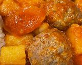 صورة لخطوة 6 من وصفة كفتة مع البطاطس والرز الابيض