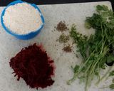 A picture of step 1 of Beetroot Paratha.