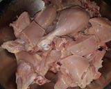 A picture of step 1 of GINGER CHICKEN ♥️.