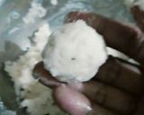 A picture of step 1 of Chocolate coconut laddu.