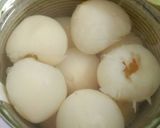 A picture of step 2 of Mango & Pomegranate Kalakand With Stuffed Lychee.