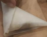 A picture of step 3 of سبزی سموسہ.