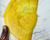 A picture of step 2 of Mini ghee roast dosa with instant gits premix.