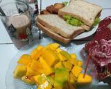 Foto langkah ke 3 dari resep Sandwich roti gandum.