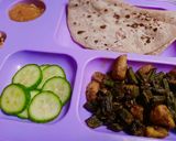 A picture of step 4 of Jhatpat Bhindi aloo lady finger dry.