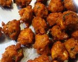 A picture of step 3 of Leftover Khichadi crispy pakodas.