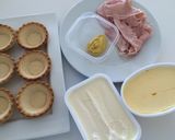 Foto del paso 1 de la receta: Relleno de jamón para tartaletas saladas