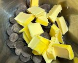 A picture of step 1 of Almond Flour Dried Fruit Dark Chocolate Brownies.