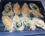 Rakott csirkemell, krumplipürével, vegyes salival recept fázis 4 fotója