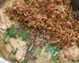A picture of step 6 of Hyderabadi Chicken Sofiyani Kachchi Aqhni Dum Biryani.