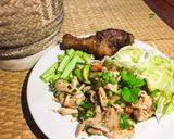 รูปขั้นตอนการทำที่ 3 ของ ลาบไก่ทอด