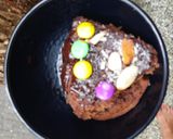 A picture of step 5 of Dark Chocolate cake.