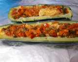 Foto del paso 4 de la receta: Calabacines rellenos de verduras