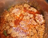 A picture of step 3 of Palak Qeemah.