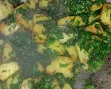 A picture of step 2 of Methi Sabzi.