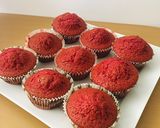Vörösbársony (red velvet) muffin recept fázis 5 fotója
