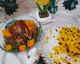 عکس مرحله 7 از دستور مرغ شکم پر بدون فر 😍