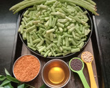 பச்சை காராமணி ரோஸ்ட். ரெசிபி ஸ்டேப் 1 புகைப்படம்