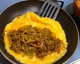 A picture of step 6 of Japanese Egg wrapped Fried Noodle(Omu Yakisoba).