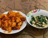 Foto langkah ke 8 dari resep 18. Ayam tumis bayam (diet).