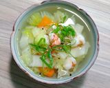 Hình bước làm 3 của món Canh cải thảo nấu tôm