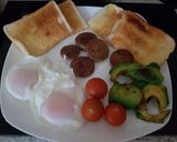A picture of step 5 of My White Pudding Breakfast. 😀.