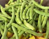 A picture of step 3 of Braised Pork with Green Beans (豆角土豆炖猪肉).