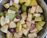 A picture of step 1 of Green Tomato Chutney.