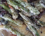 Foto del paso 6 de la receta: Triángulos de Pasta Relleno de Tomate Berenjena y Calabacín con Trigueros y Panceta al Pesto Suave