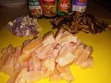 Nasi tim ayam jamur no msg