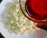 A picture of step 3 of Roohafza Coconut Sandesh.