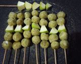 Foto langkah ke 12 dari resep Sate Tempe Sayur Bumbu Kacang.